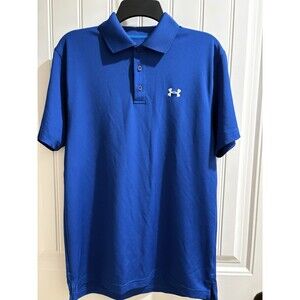 Under Armour Men’s  Blue Performance Golf Polo Sz Small